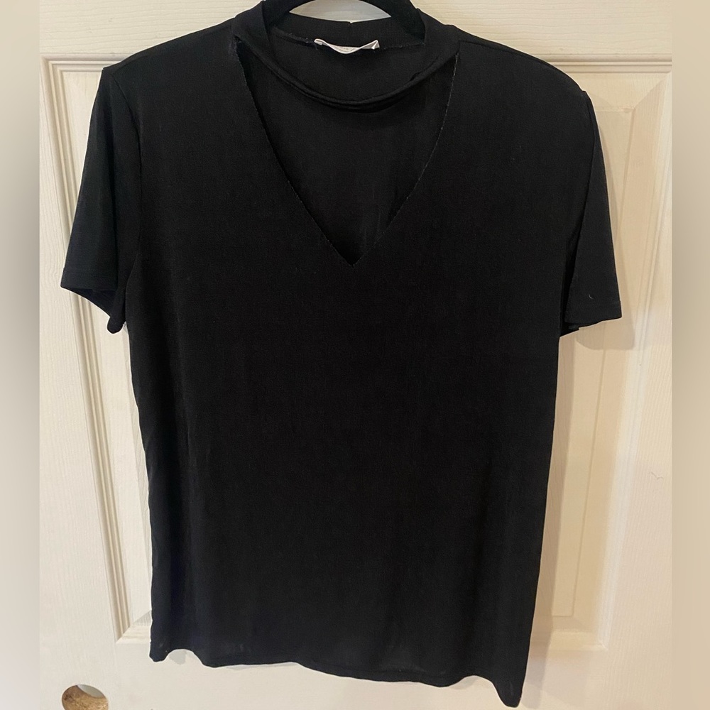 Lavender Field sheer t-shirt blouse